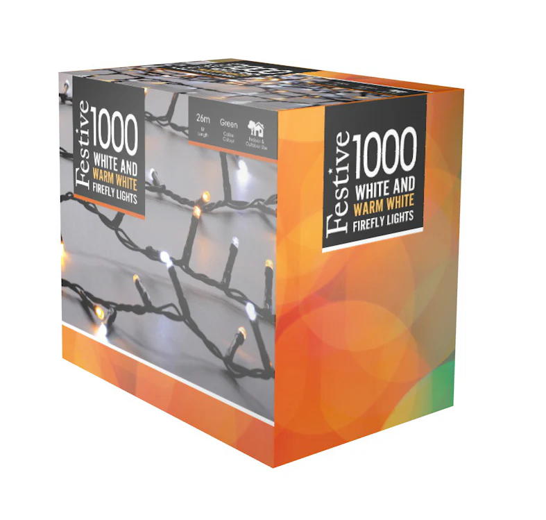 1000 Firefly Lights Ice and Warm White - Image 4